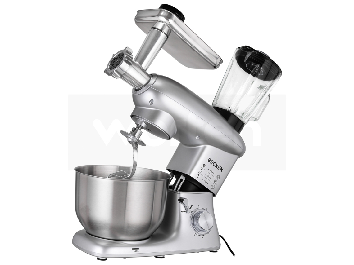 Robô de Cozinha BECKEN BKM4570 (6 L - 1400 W - 6 acessórios)