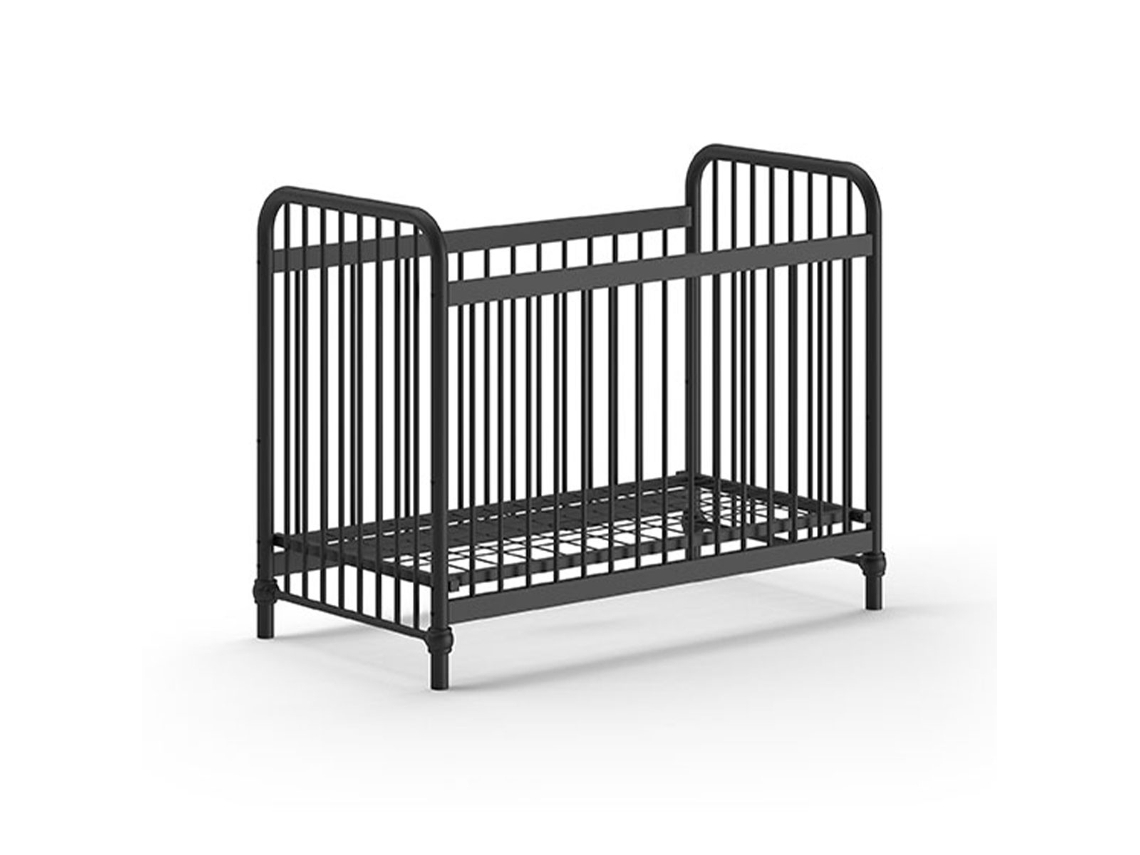 Berço 60X120 Jaxx By Vipack Bronxx Preto Mate PETITS-MEUBLES