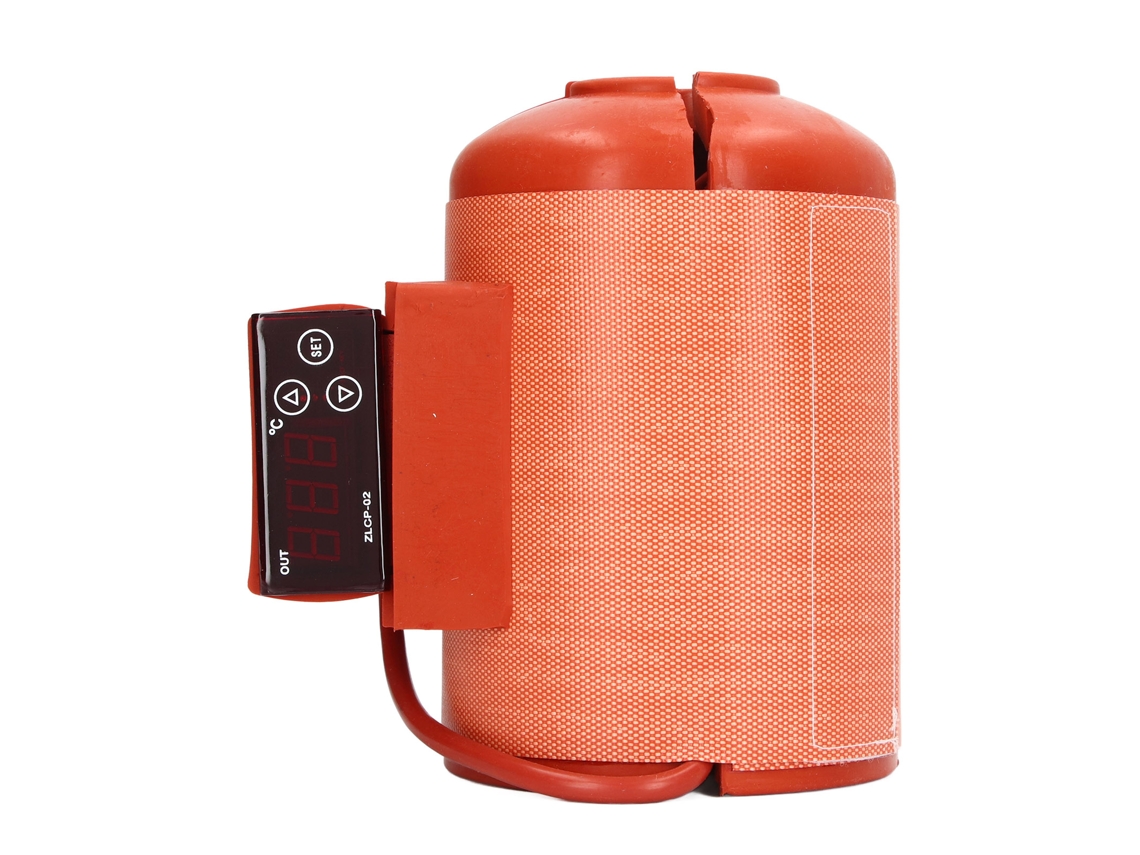 MEOIRUERY Aquecedor De Bombona Isolado Em Silicone Com Display Digital, Temperatura Constante, 3 Camadas, Aquece Tanque A Gás 300w