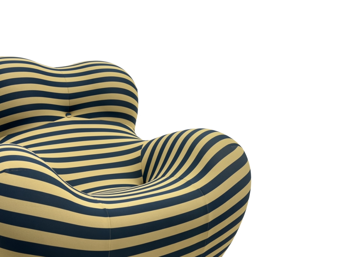 Sofá De Compressão Mamas, Cadeira Confortável Com Encosto, Tecido Macio, Cor Preto E Amarelo Haochrymec (118x102x93 Cm)