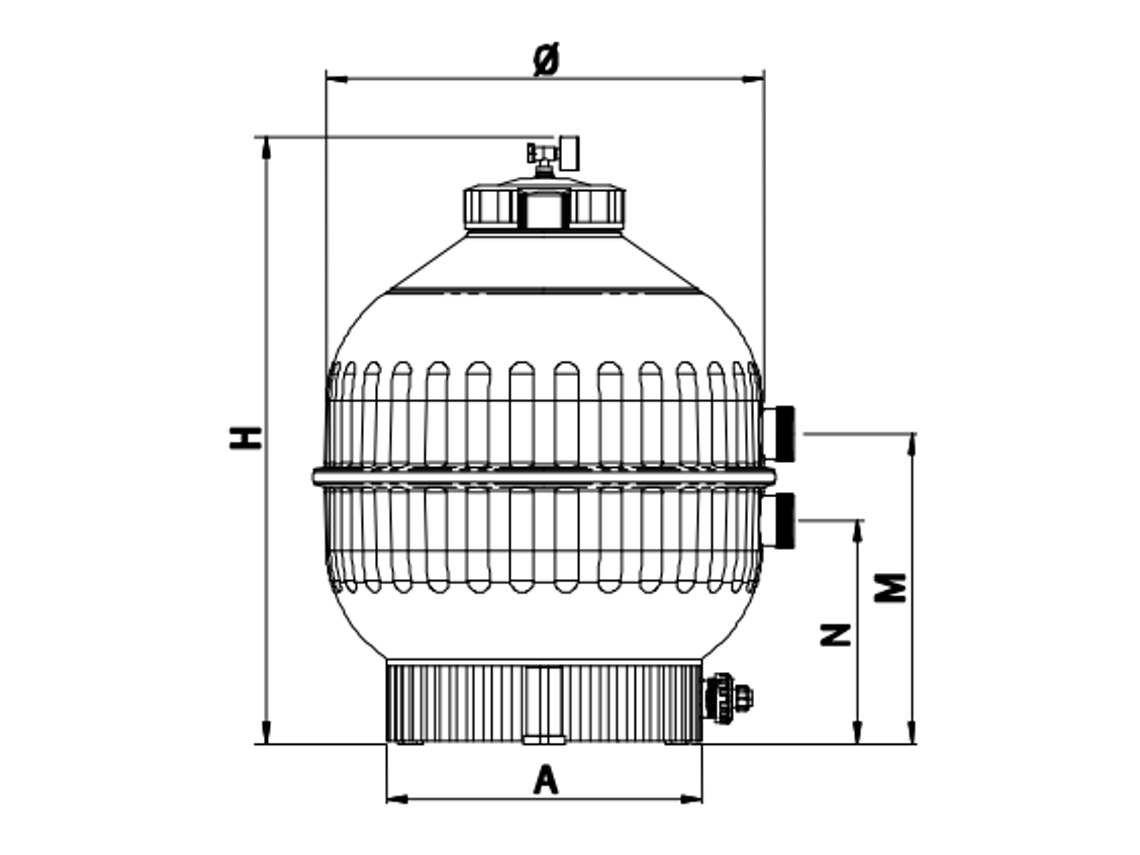 Cantabric Valvula Lateral 750Mm ASTRALPOOL
