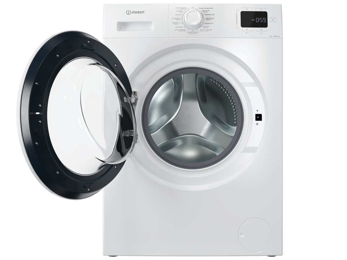 Máquina de Lavar Roupa INDESIT IM 762 MY TIME SPT (7 kg - 1200 rpm - Branco)