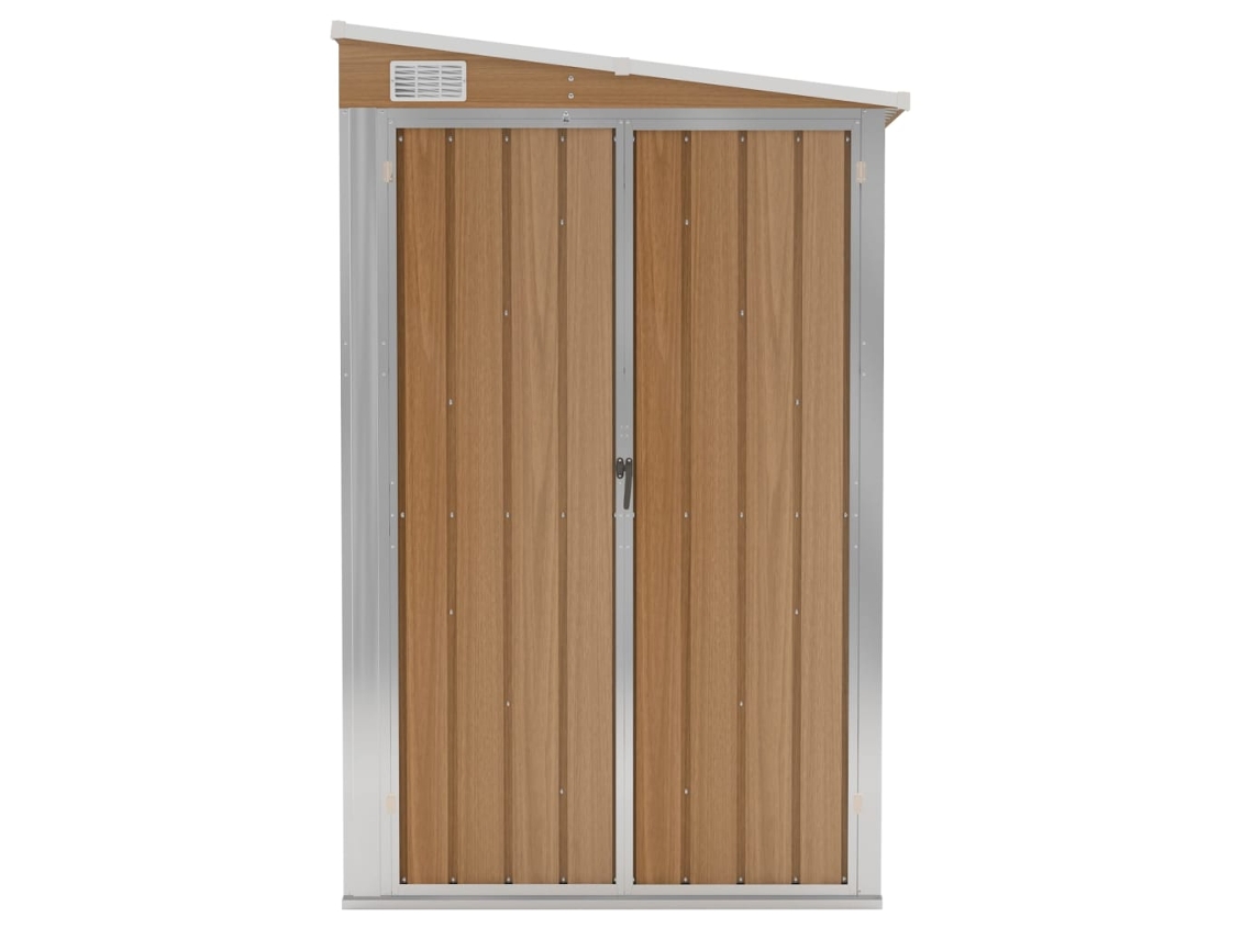 Abrigo Suspenso P/ Jardim 118x288x178 Cm Aço Galvaniz. Castanho LOVELY HOME