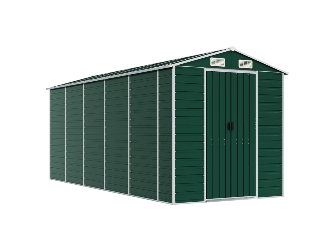 Abrigo MAISON EXCLUSIVE 191x470x198 cm Aço Galvanizado Verde