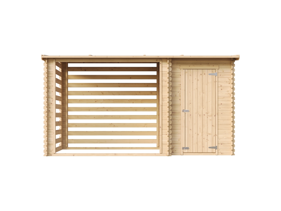 Abrigo para Lenha TIMBELA m²05 (3,8 M3 - 199x348x146 cm)
