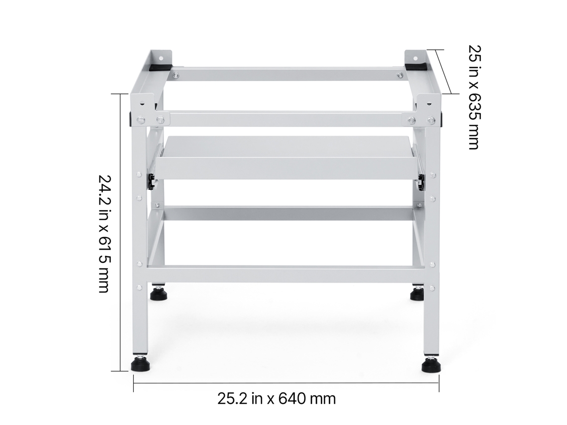 Suporte Para Máquina De Lavar Succebuy 640 X 635 Mm Em Aço Carbono Carga De 136 Kg