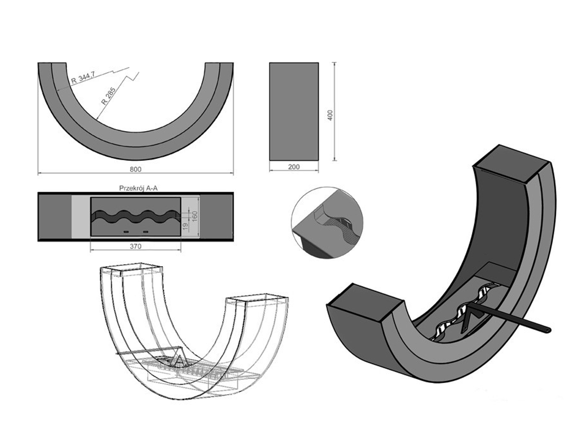 Bio ERTA U lareira autónoma Preto OUTINFIRE