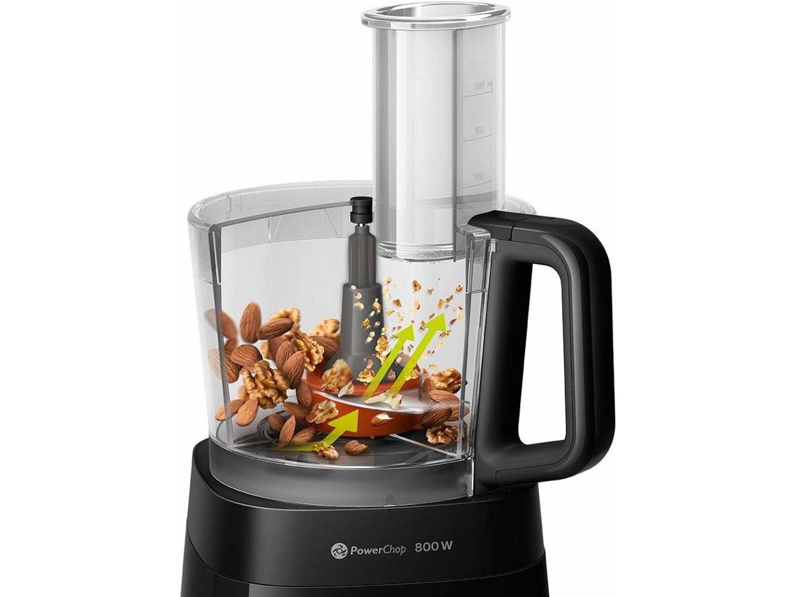 Robô de Cozinha PHILIPS HR7510/10 (1.5 L - 800 W - 6 acessórios)
