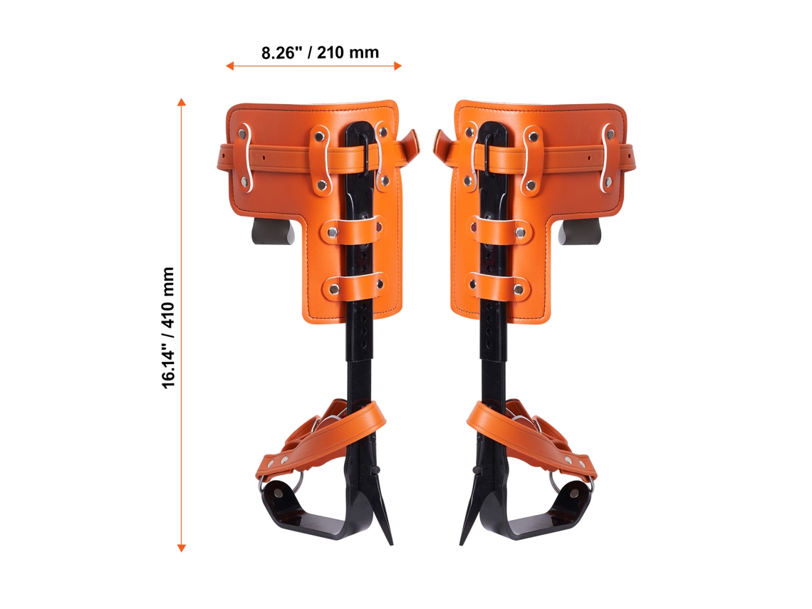 Conjunto De Estacas Para Escalada Em Árvores Succebuy, Esporas De Aço De Liga Com Corda De Segurança E Arnês