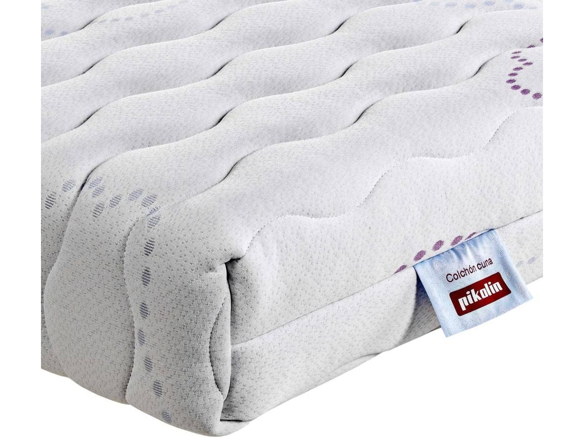 Colchão PIKOLIN de berço ergonômico 15cm, espuma HR, alta firmeza, 80x130