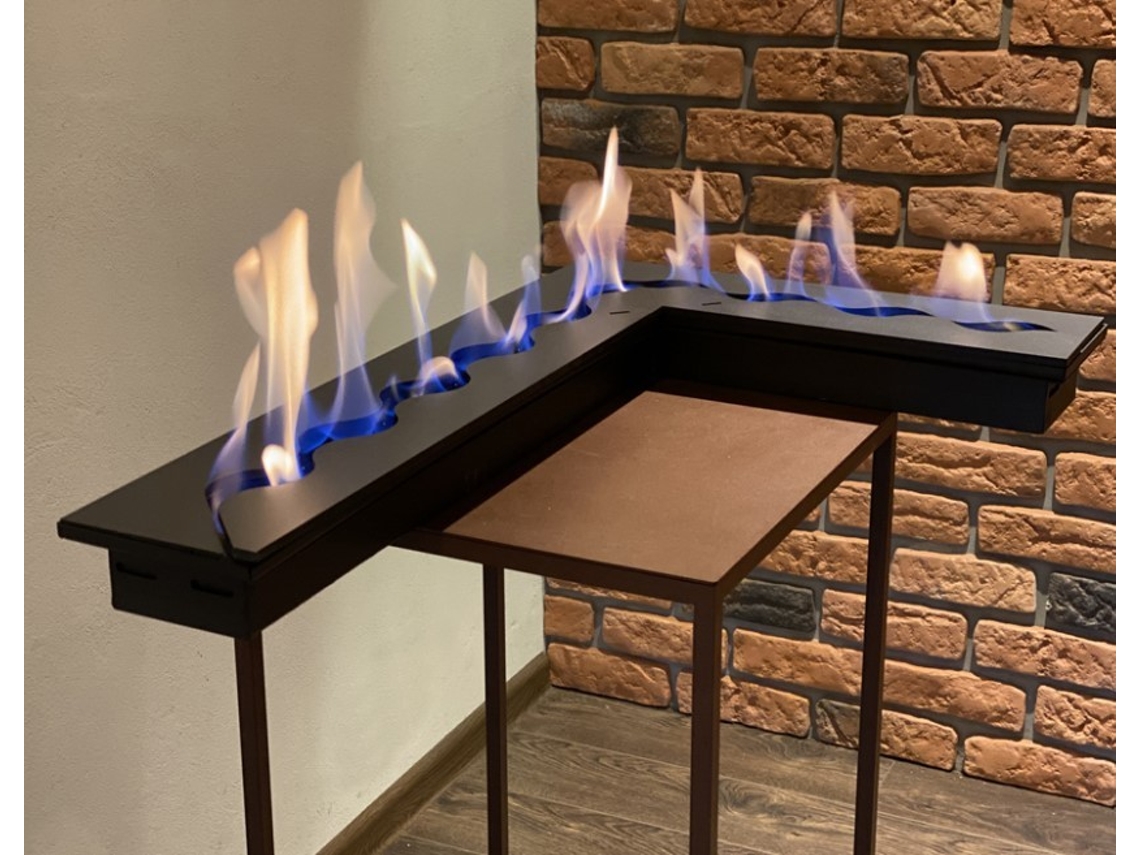 Queimador/inserção de canto a bioetanol CORNER L 700 OUTINFIRE