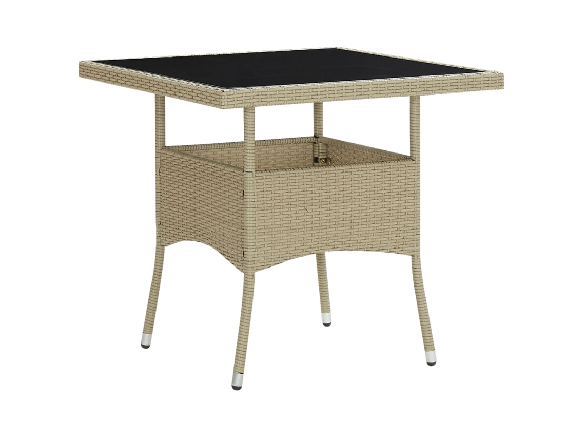 Mesa De Jantar Para Exterior Mesa De Jardimvime Pe E Vidro Bege Lovely Home