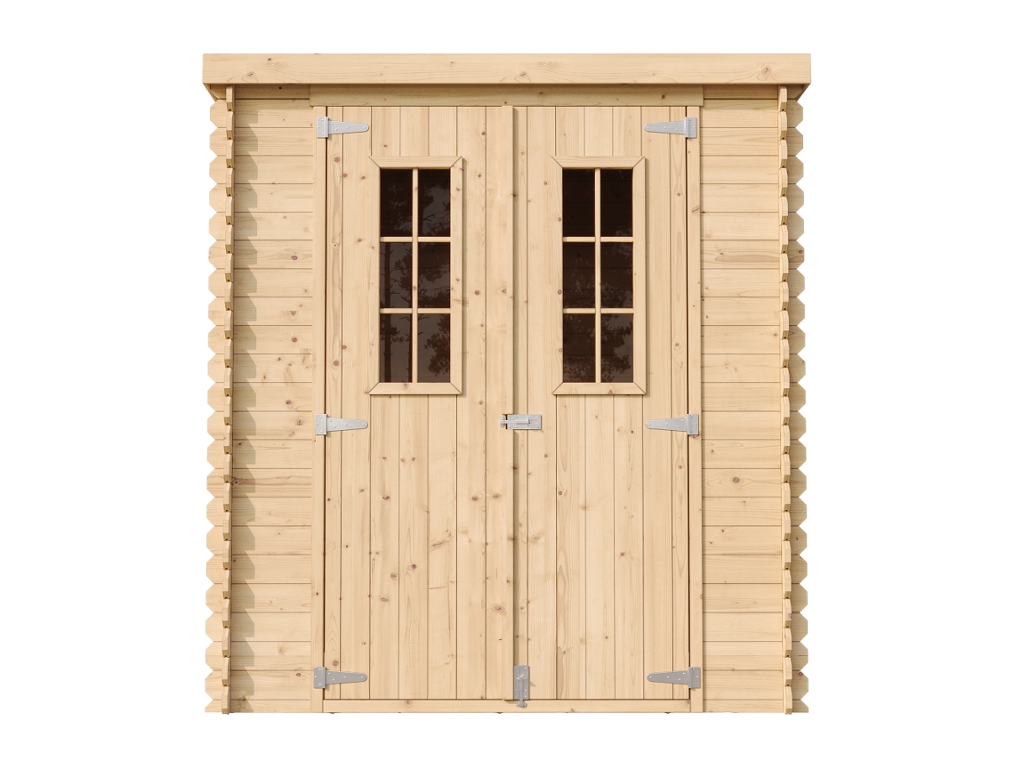 Galpão De Madeira Com Chão Impregnado 3,53 M² H200x204x204 Cm Timbela M309cm309g