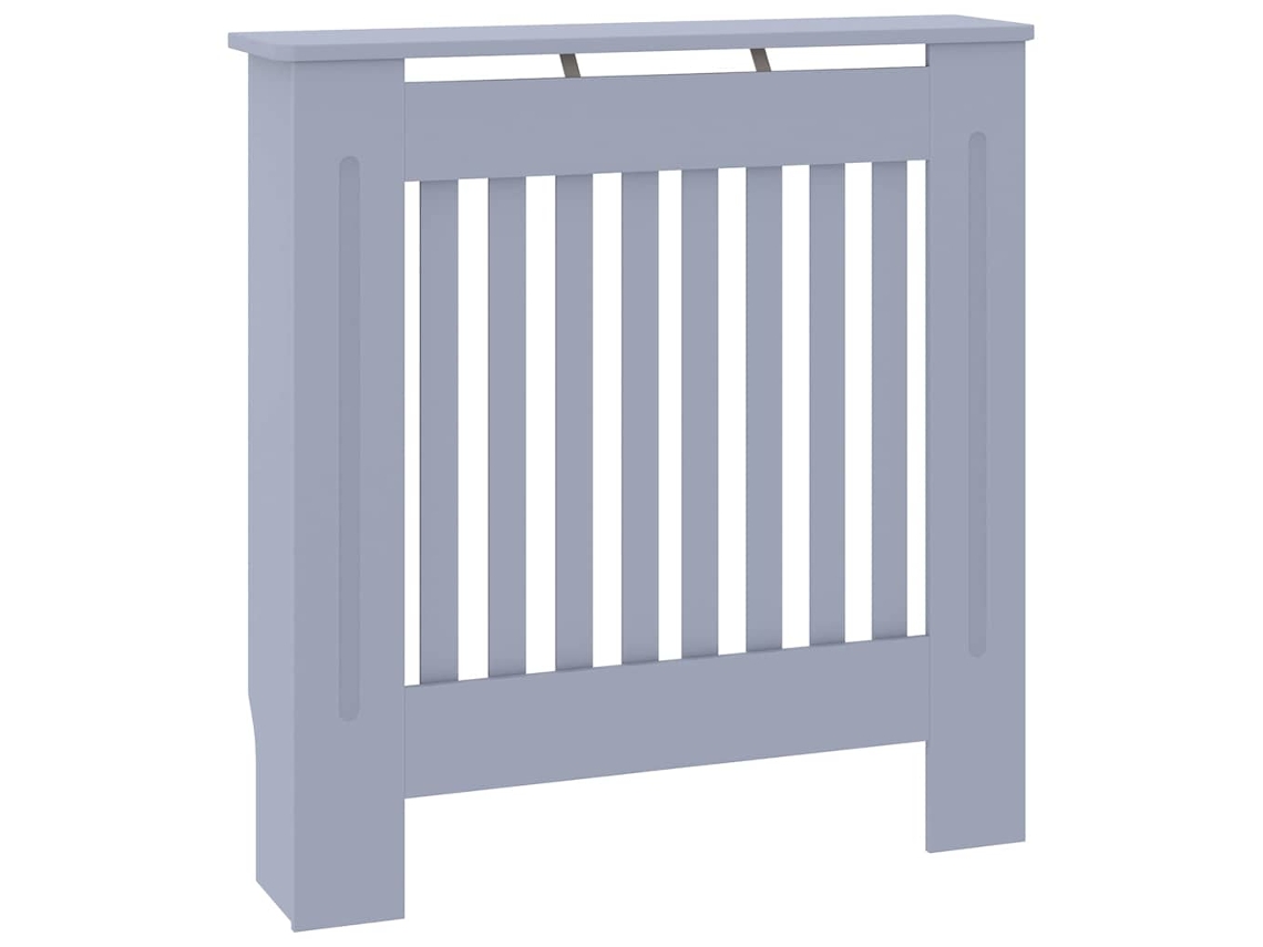 Capa De Radiador 2 Pcs Cinza 78x19x81,5cm Madeira Processada Haochrymec