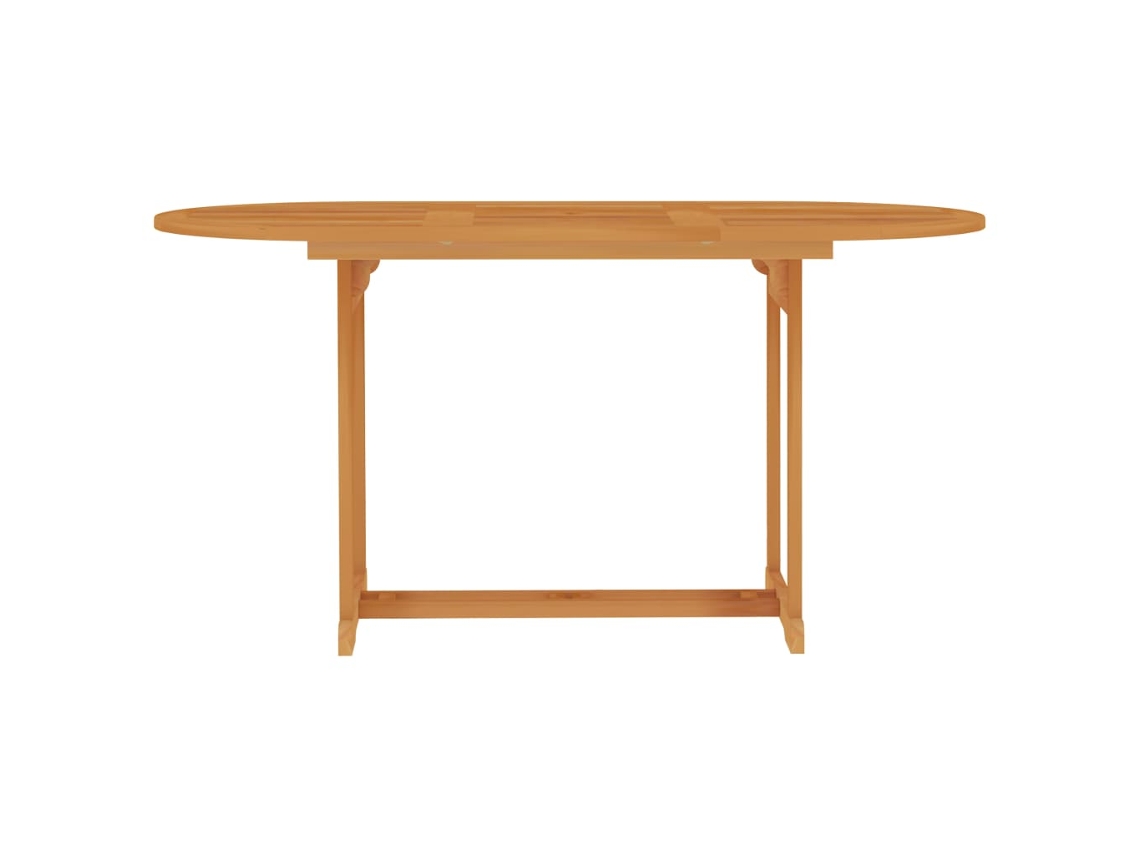 Mesa de jardim VIDAXL Brown Teca (150x90x75 cm)
