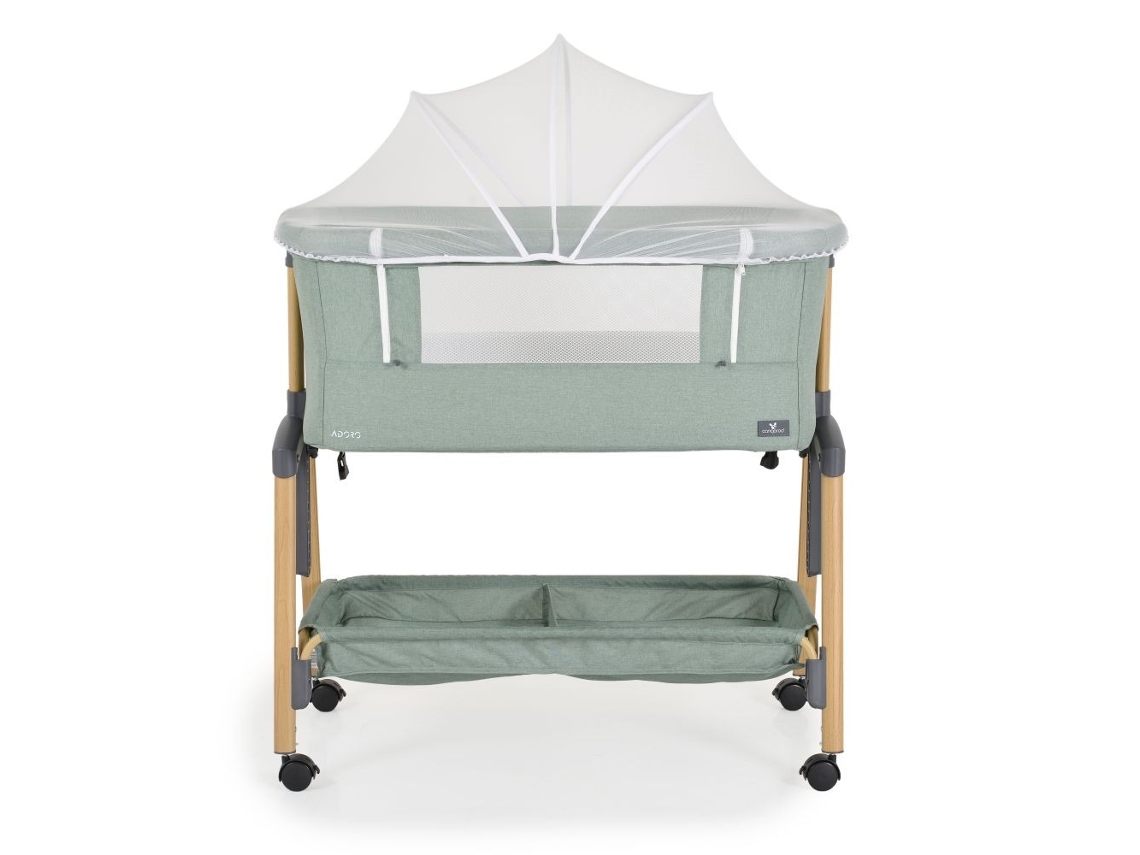 Berço Co Sleeping Cangaroo Adoro Green Confortável, Seguro E Multifuncional Para O Seu Bebê Moni