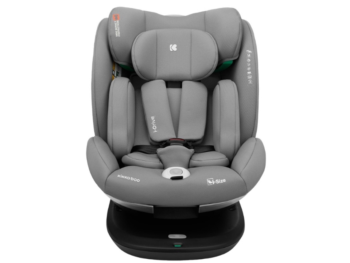Cadeira auto KIKKA BOO i-Drive i-SIZE 40-150 cm Cinzento claro