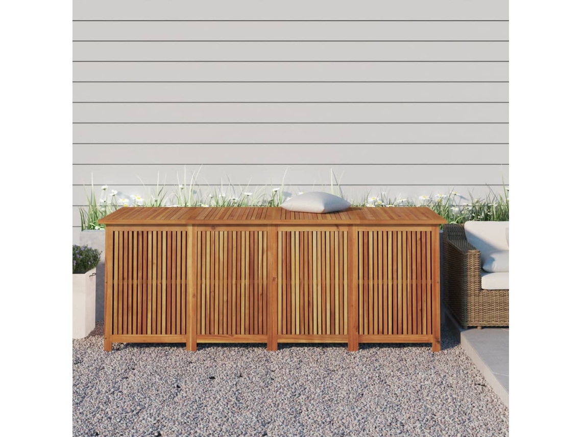 Caixa de Armazenamento VIDAXL Marrom Madeira (200x80x75 cm)