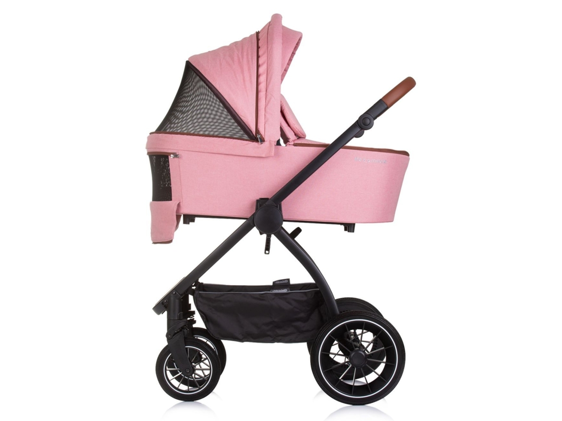Carrinho de bebê trio PRESTIGE até 22 kg com alcofa dura Chipolino Marshmallow