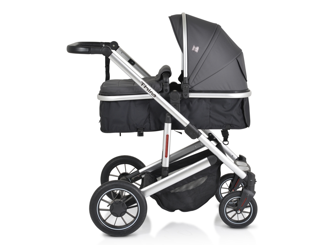 Carrinho De Bebê Thira Cinza Moni Moni