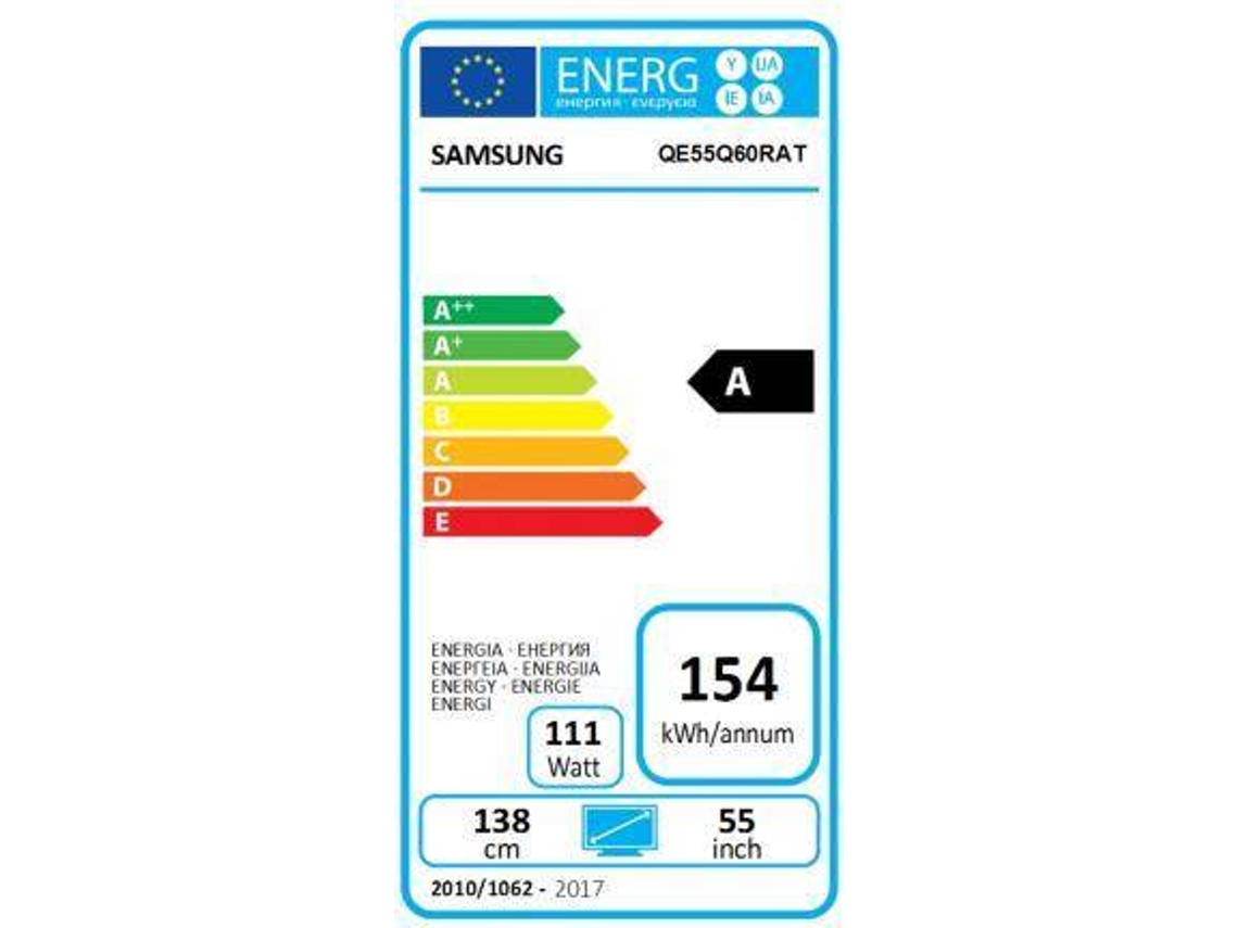 TV SAMSUNG QE55Q60RAT (QLED - 55'' - 140 cm - 4K Ultra HD - Smart TV)