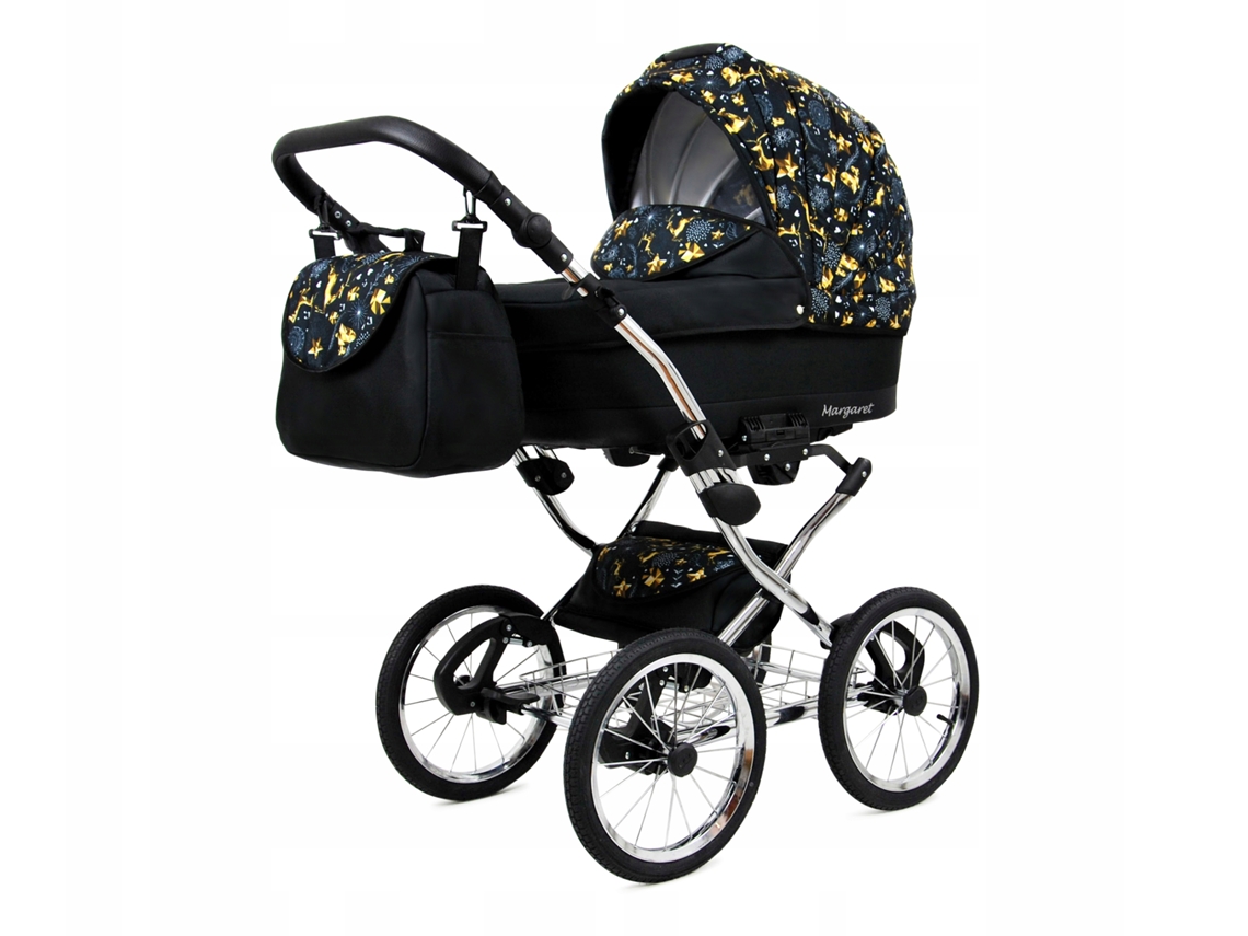 Carrinho de Bebé Multifuncional BABYLUX MARGARET EXCLUSIVE 4 Em 1 -Gold Deer - Ajustável e dobrável Construção leve em alumínio - Acessórios