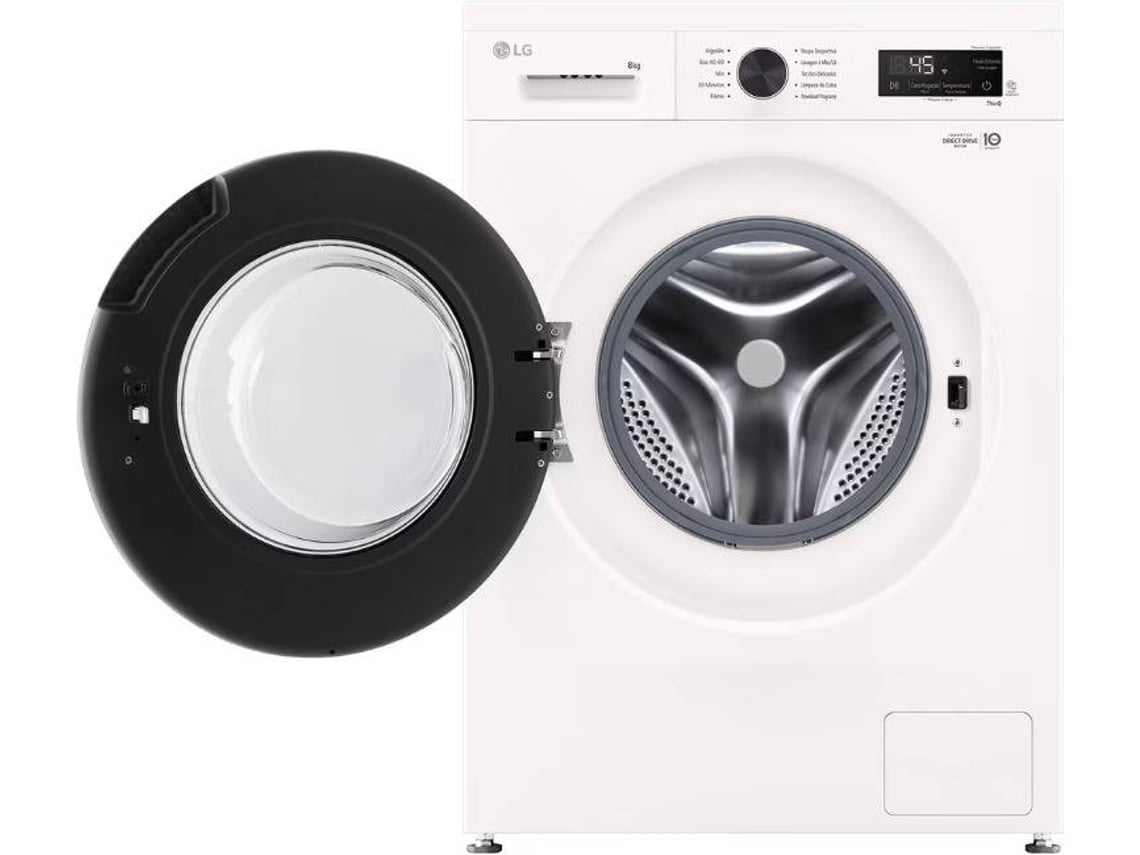 Máquina de Lavar Roupa LG F4X1008NWK (8 kg - 1400 rpm - Branco)