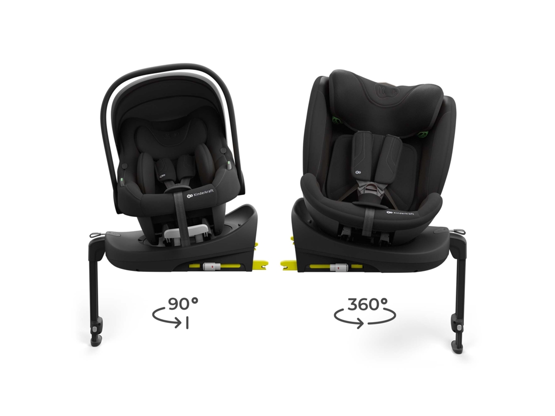 Cadeira Auto 3 em1 KINDERKRAFT Endura Safe Modular System (40-150 cm - 0-12 anos - 0-36 kg - Preto)