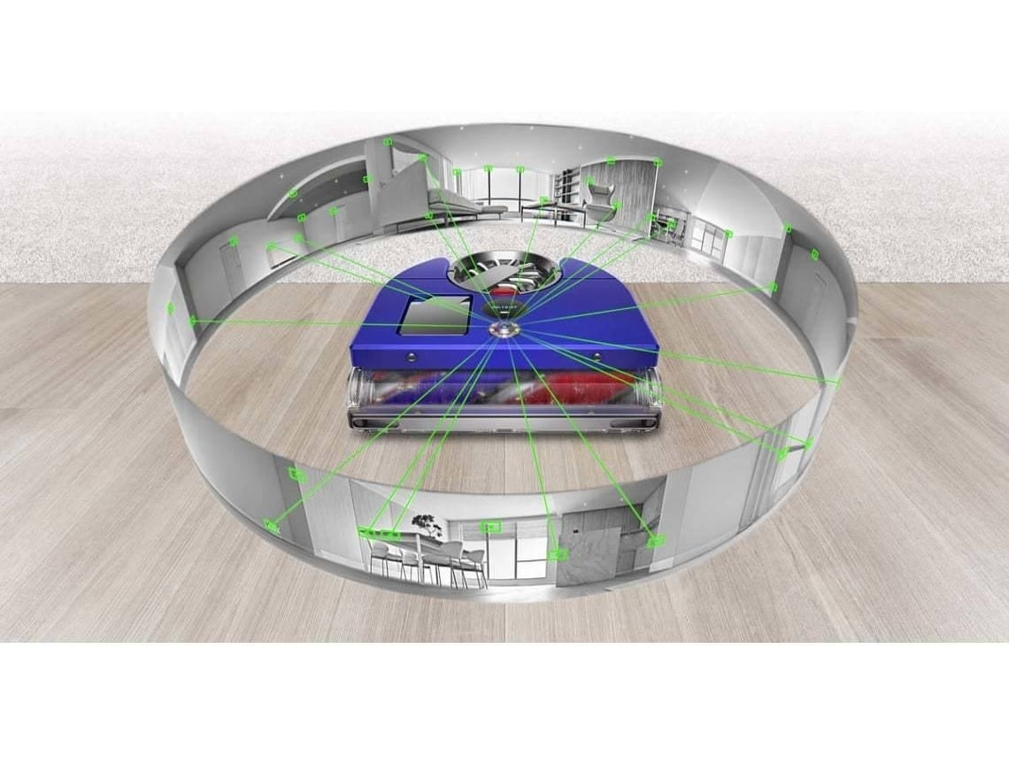 Aspirador Robô DYSON 360 Vis Nav (Autonomia 65 min - Azul)