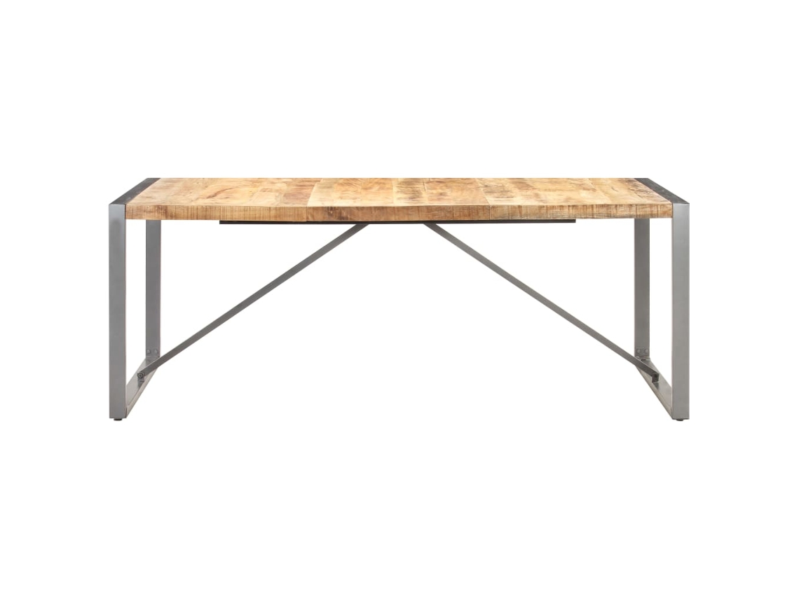 MAISON EXCLUSIVE Mesa de Jantar 200X100X75 cm Madeira de Mangueira Maciça Áspera