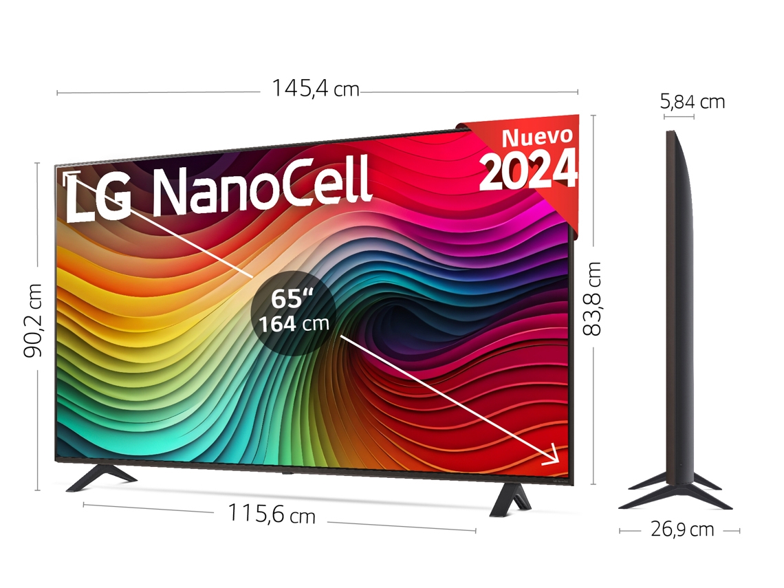 TV LG 65NANO82T6B (NanoCell - 65'' - 165 cm - 4K Ultra HD - Smart TV)
