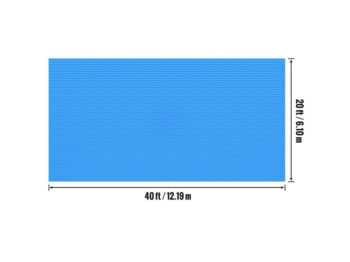 Cobertura Solar Para Piscinas Succebuy 12,19 × 6,1 M Enterradas No Solo 12 Mil