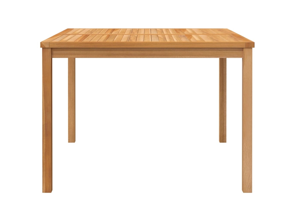 Mesa De Jantar P/ Jardim Mesa Para Exterior 110x110x77 Cm Madeira De Teca Maciça Lovely Home