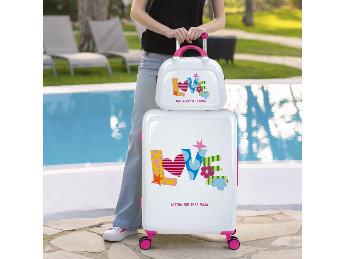 Mala de Viagem Média AGATHA RUIZ DE LA PRADA Happiness Amor 45X68X26 Cm 65L