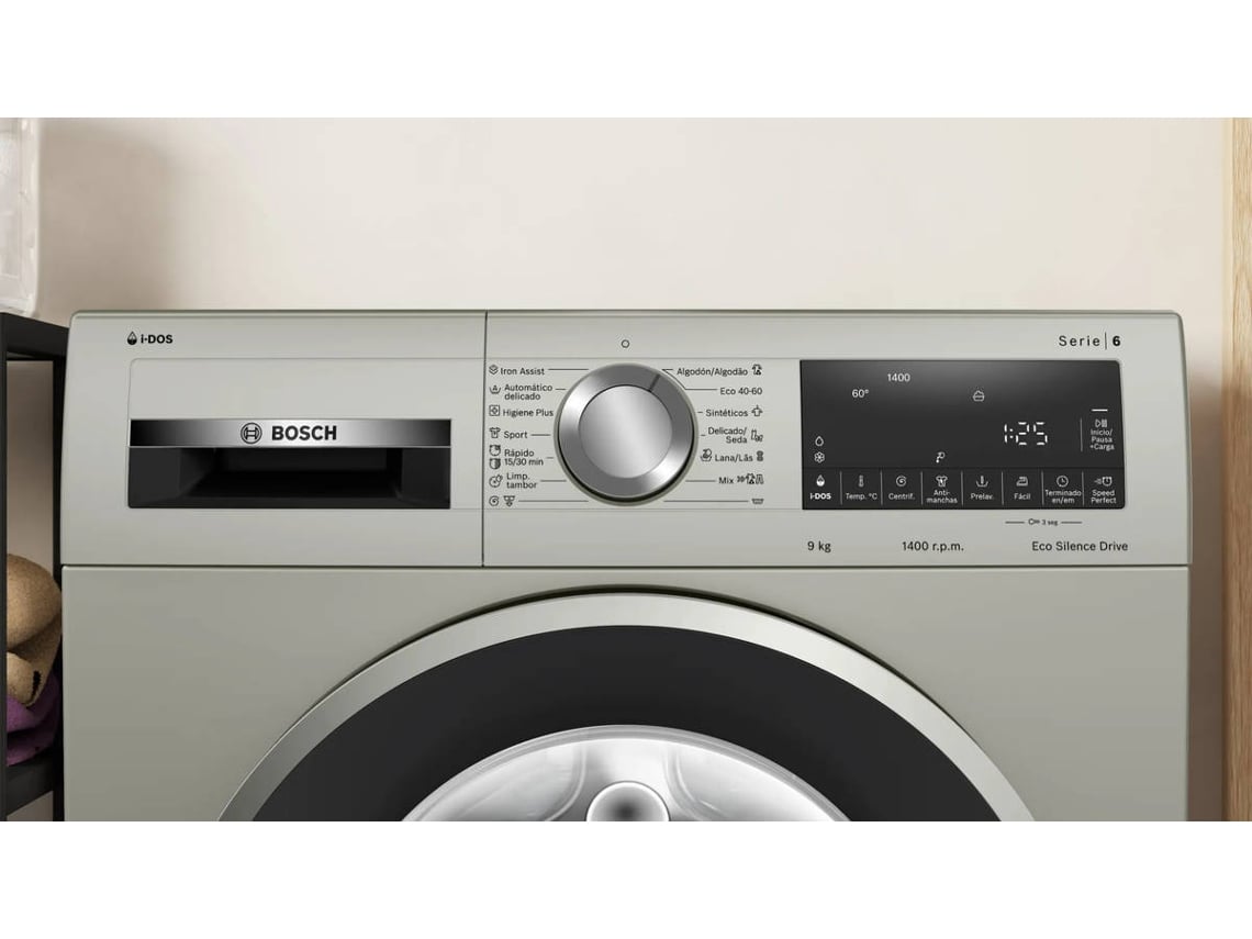 Máquina de Lavar Roupa BOSCH i-Dos WGG244FAES (9 kg - 1400 rpm - Inox)