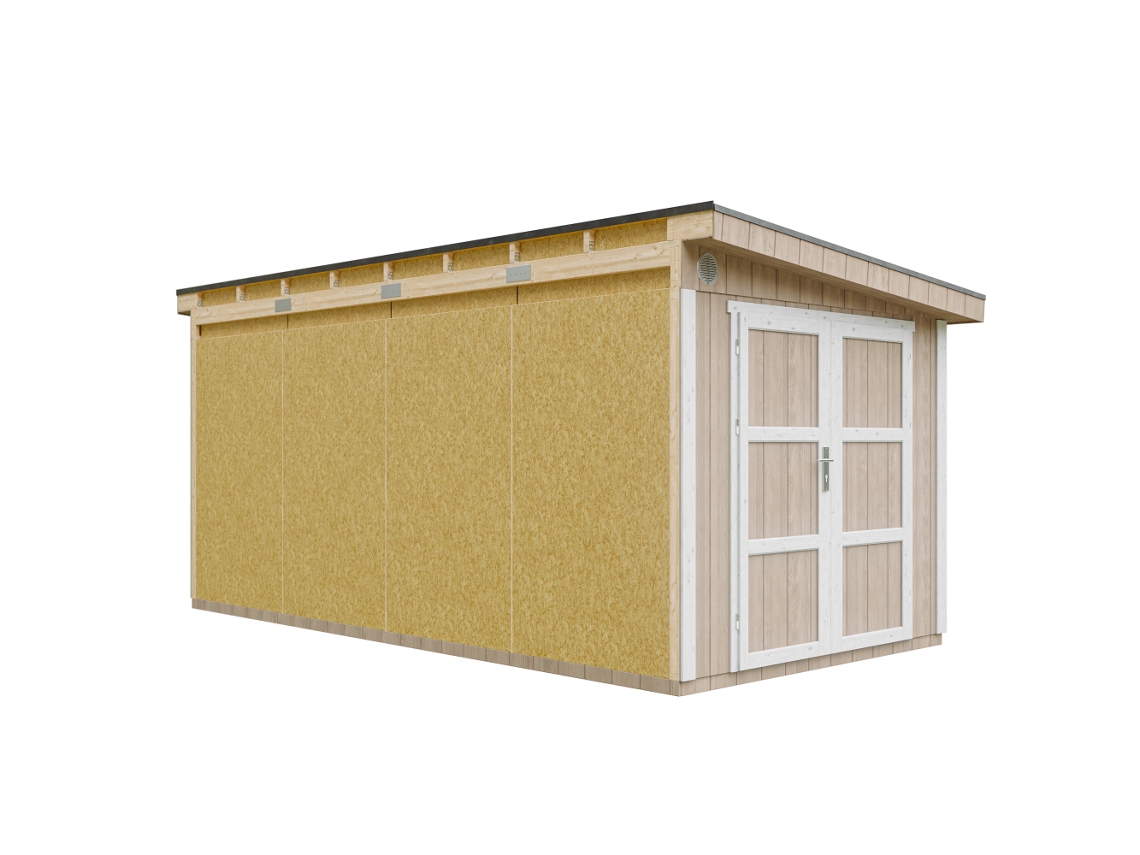 Casa De Jardim Qualidade Premium 11,47 M² A231x248x530 Cm Timbela M940 Terra Brown