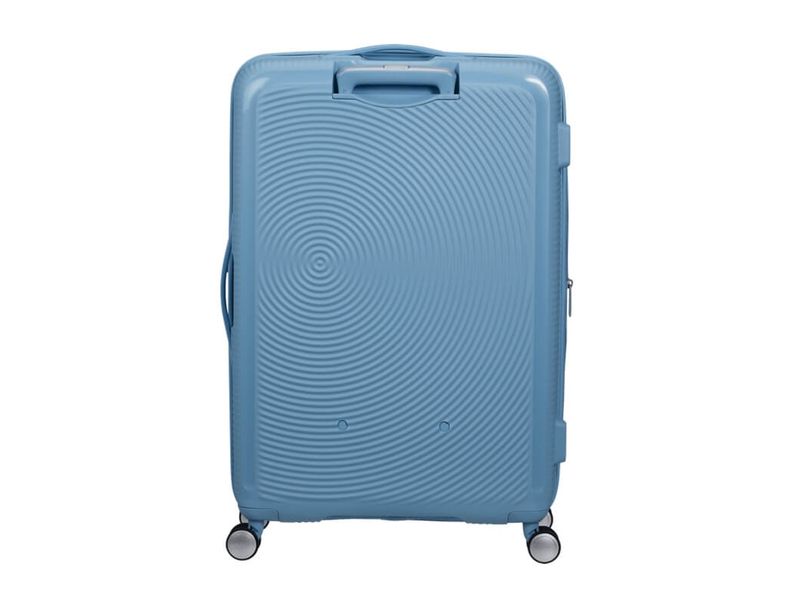 At Mala De Viagem Grande 77cm 4r Exp. Soundbox Azul Mar American Tourister