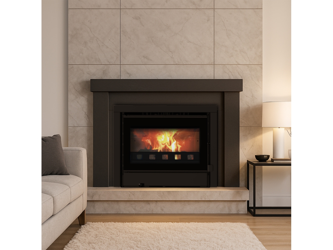 Inserto A Lenha Sannover Idelya 13,5 Kw Toros De 54 Cm