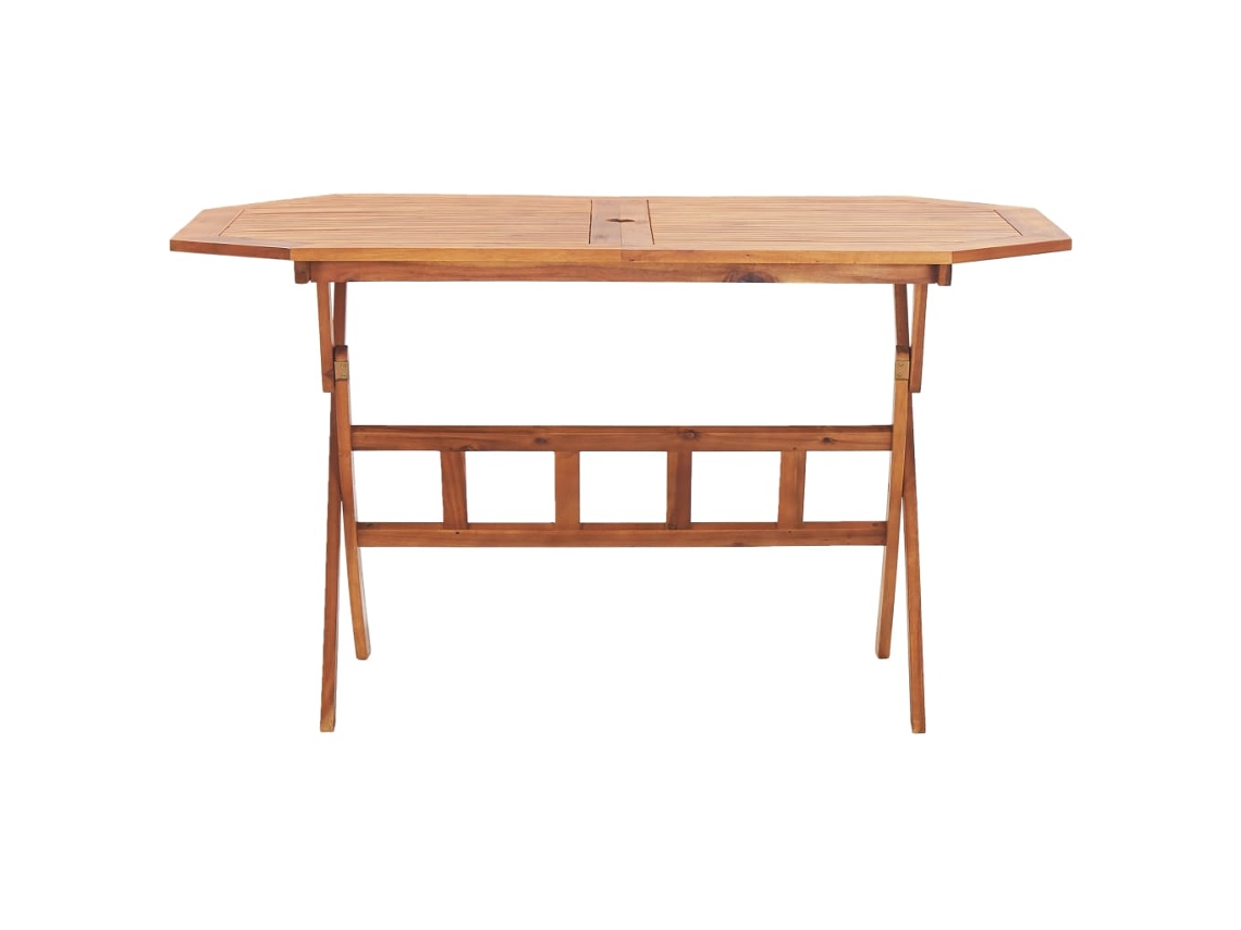 Mesa de jardim VIDAXL Marrom Madeira (135x85x75 cm)