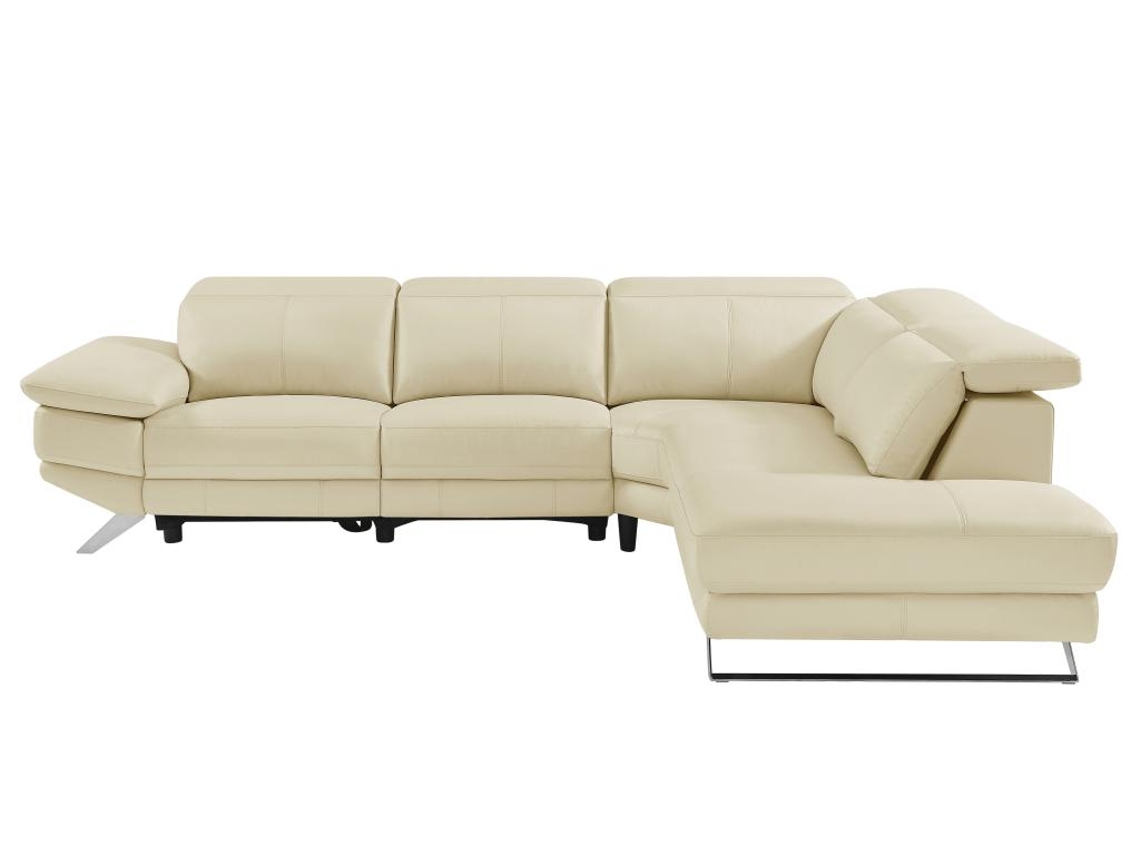 Sofá Relax Elétrico LINEA SOFA (299 x 239 x 76 - Pele - Bege)