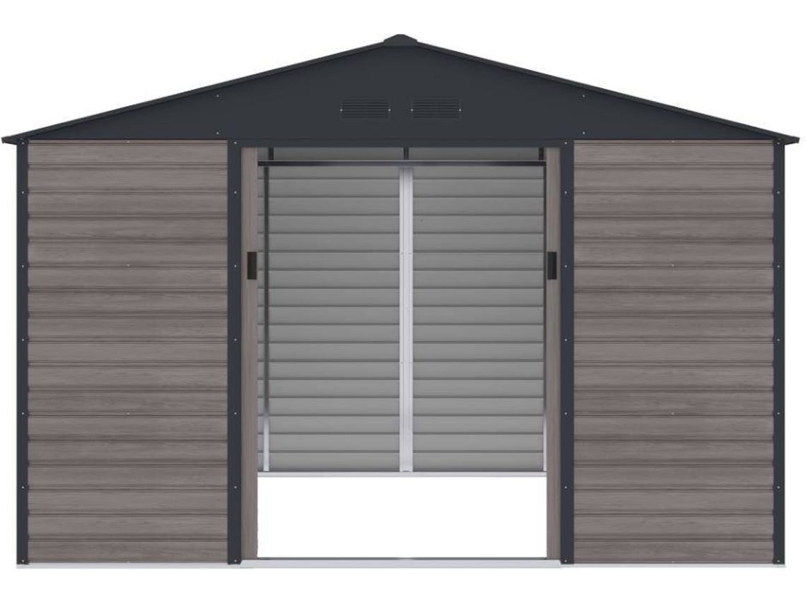 Abrigo de Metal VENTE UNIQUE Adelmo (Castanho - - 330x309x226 cm)