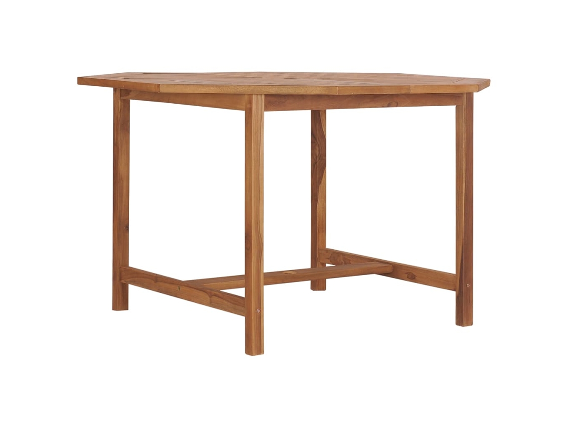 Mesa De Jantar P/ Jardim Mesa Para Exterior 110x110x75 Cm Madeira De Teca Maciça Lovely Home