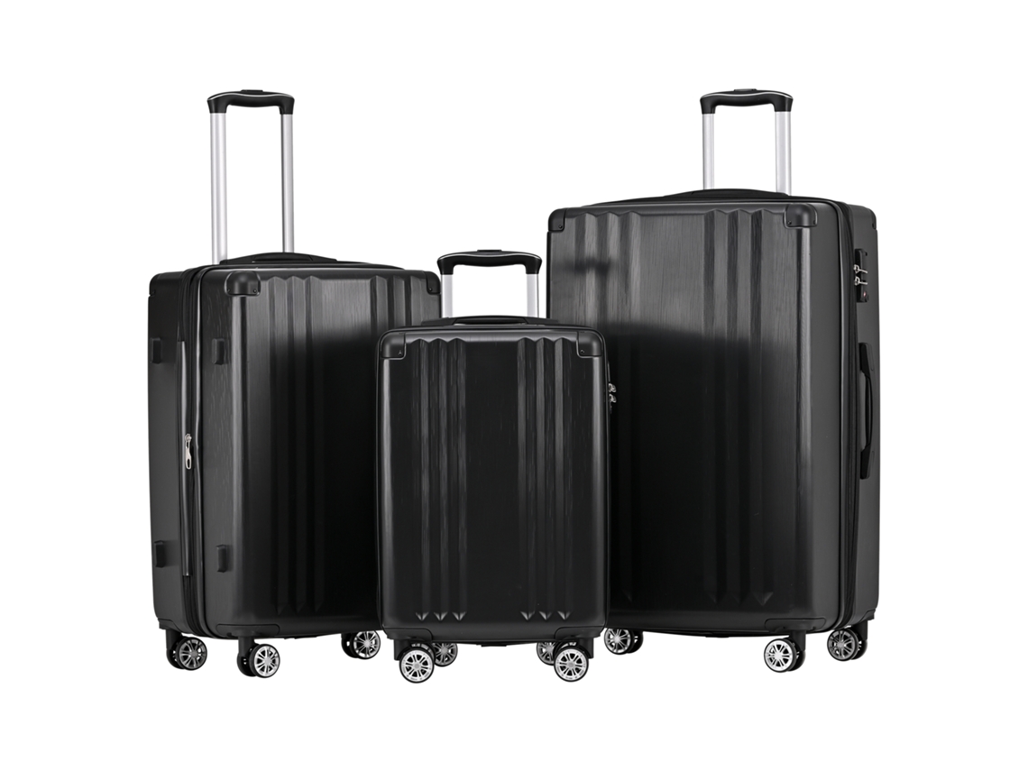 Conjunto De Mala Rígida Com 4 Rodas, Abs, Tsa, 56.5x37.5x22.5 Cm, Vermelho Haochrymec