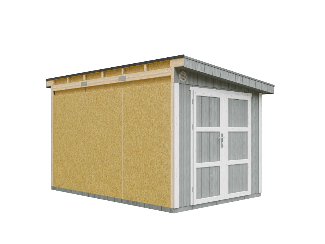 Casa De Jardim Qualidade Premium 8,68 M² A231x248x412 Cm Timbela M939 Cavern Steel