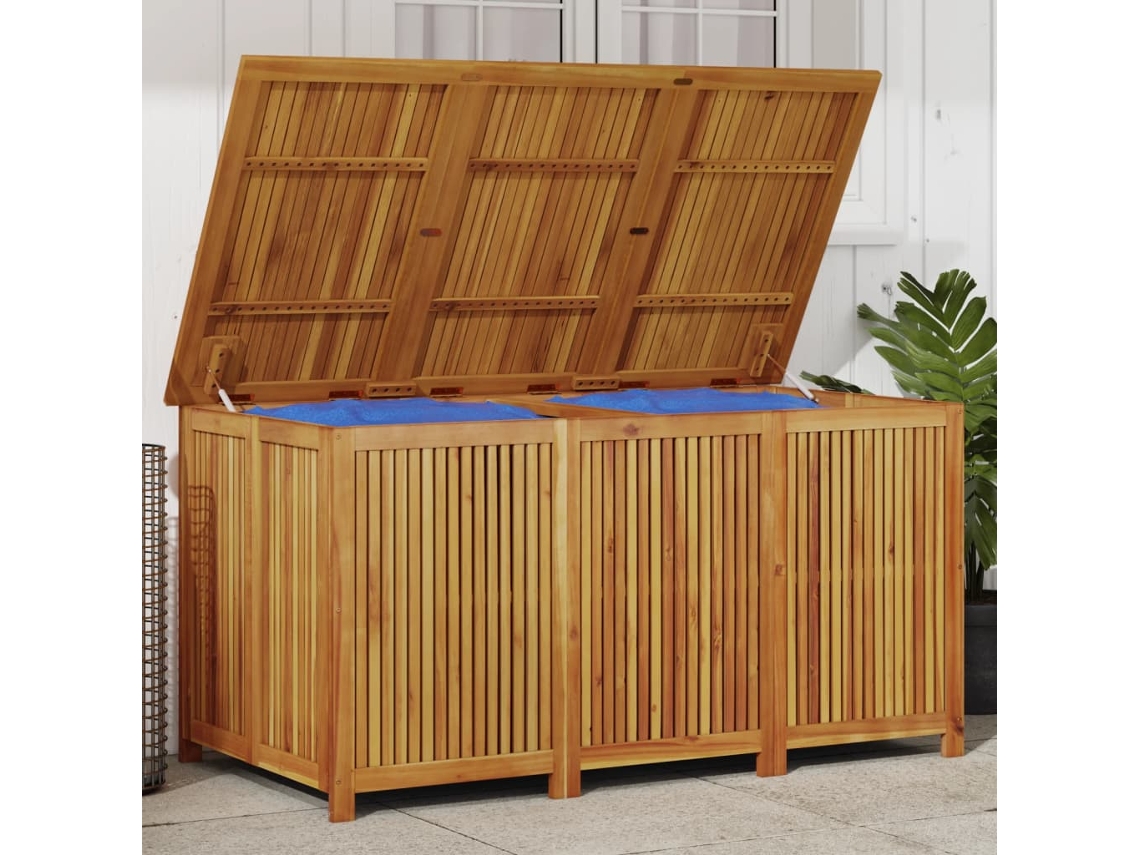 Caixa de Armazenamento VIDAXL Marrom Madeira de Acácia (150x80x75 cm)