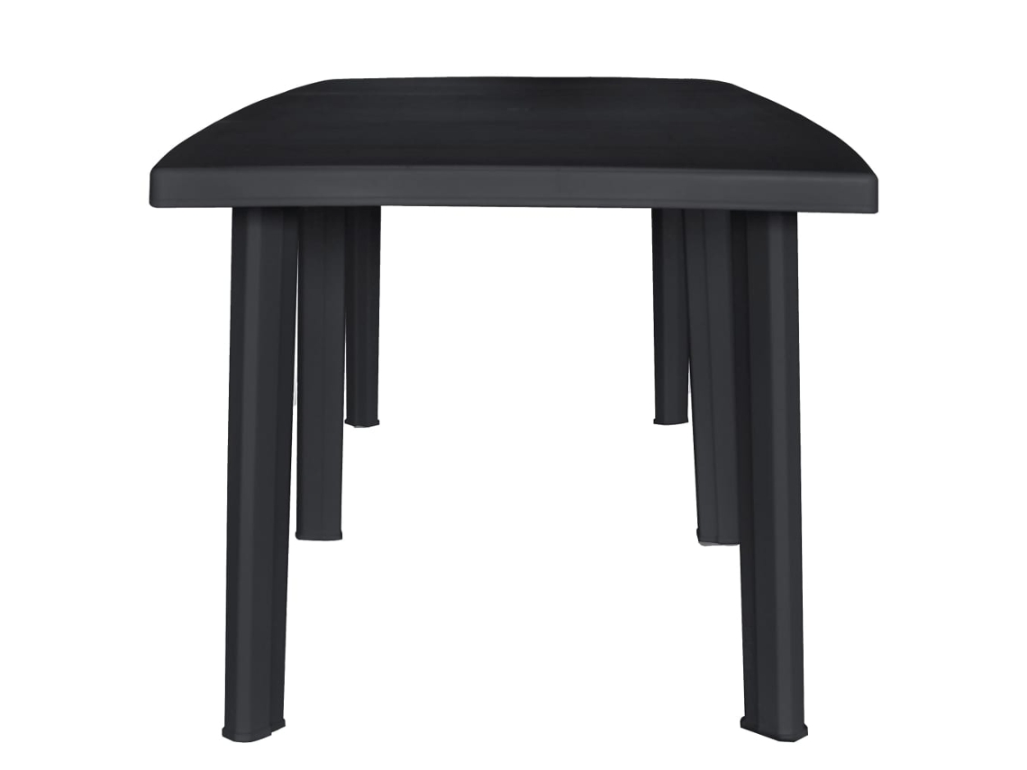 Mesa de jardim VIDAXL Antracite Plástico (216x90x72 cm)