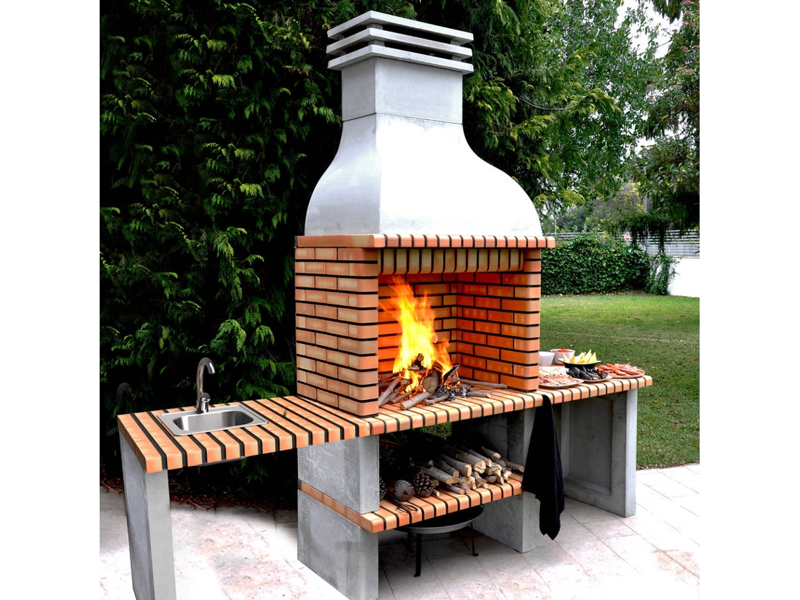 Churrasqueira MOVELAR Altea (Tijolo Matizado - 268x70x255cm)