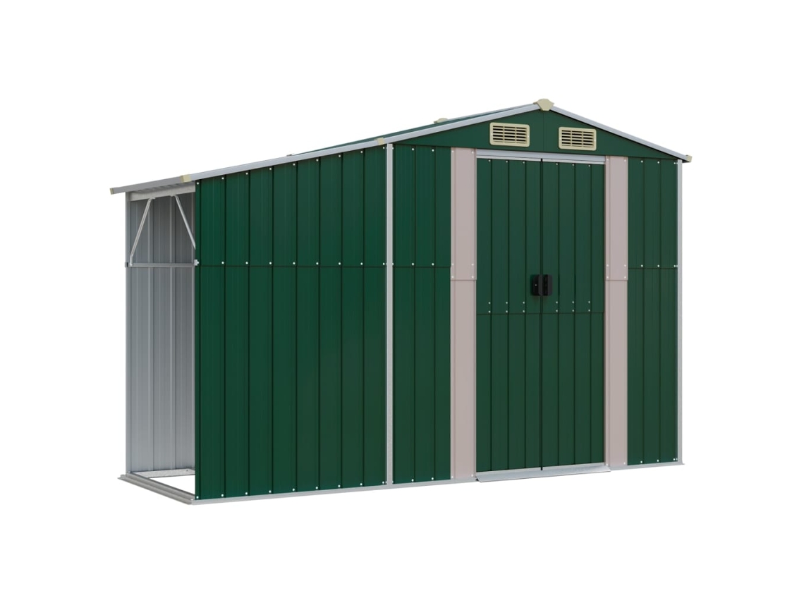 Abrigo MAISON EXCLUSIVE 277x93x179 cm Aço Galvanizado Verde