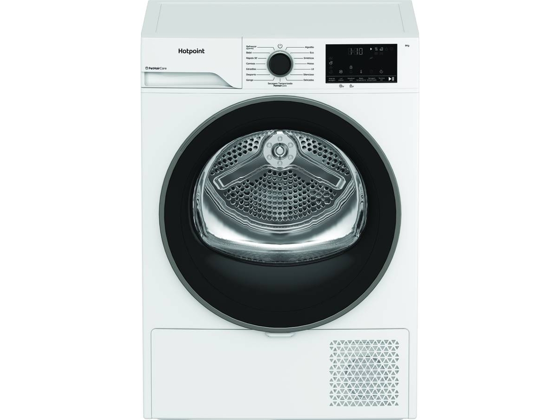 Máquina de Secar Roupa HOTPOINT CHD84MWBSPT (8 kg - Bomba de Calor - Branco)