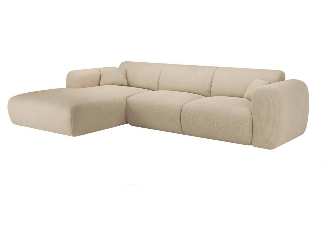 Sofá VENTE-UNIQUE (280 x 165 x 73 - Veludo - Bege)